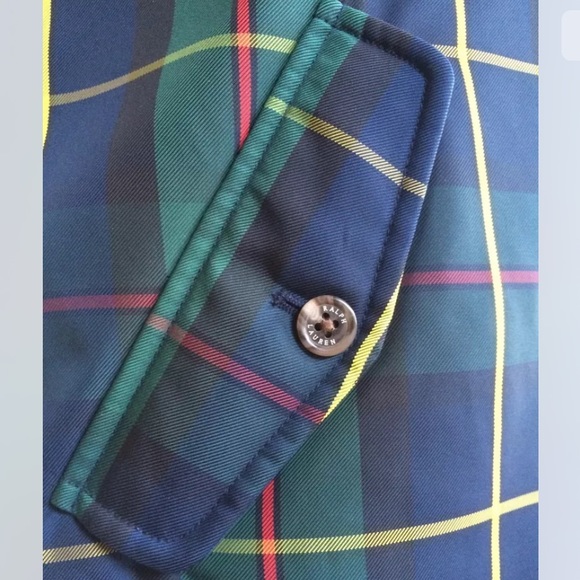 RALPH LAUREN Reversible Tartan Plaid Crest Equestrian Silk Picture S NEW! RARE!! - Picture 10 of 12